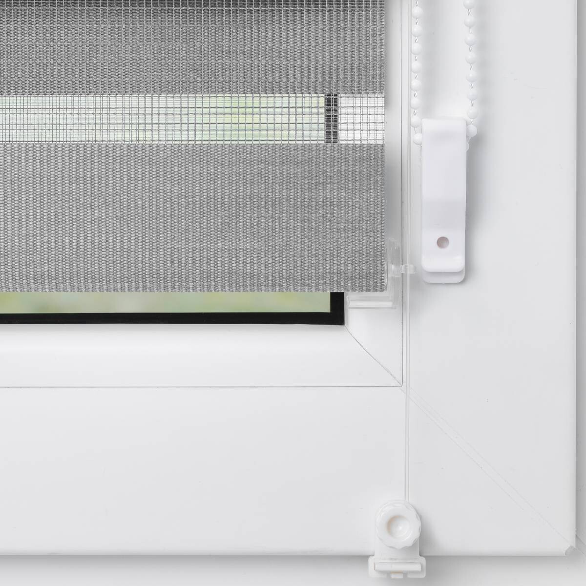 LICHTBLICK Doppelrollo Duo grau B/L: ca. 45x150 cm