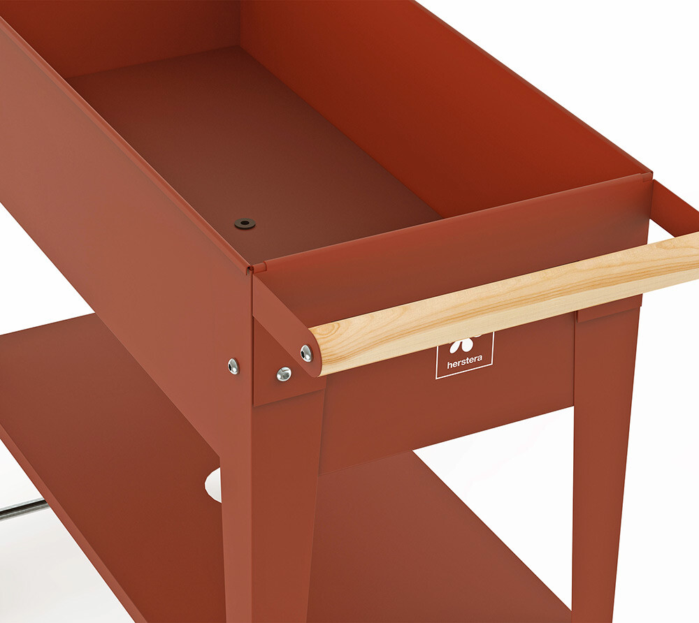 Herstera Garden Kräuterfabrik Urban rot Metall B/H/L: ca. 50x80x85 cm