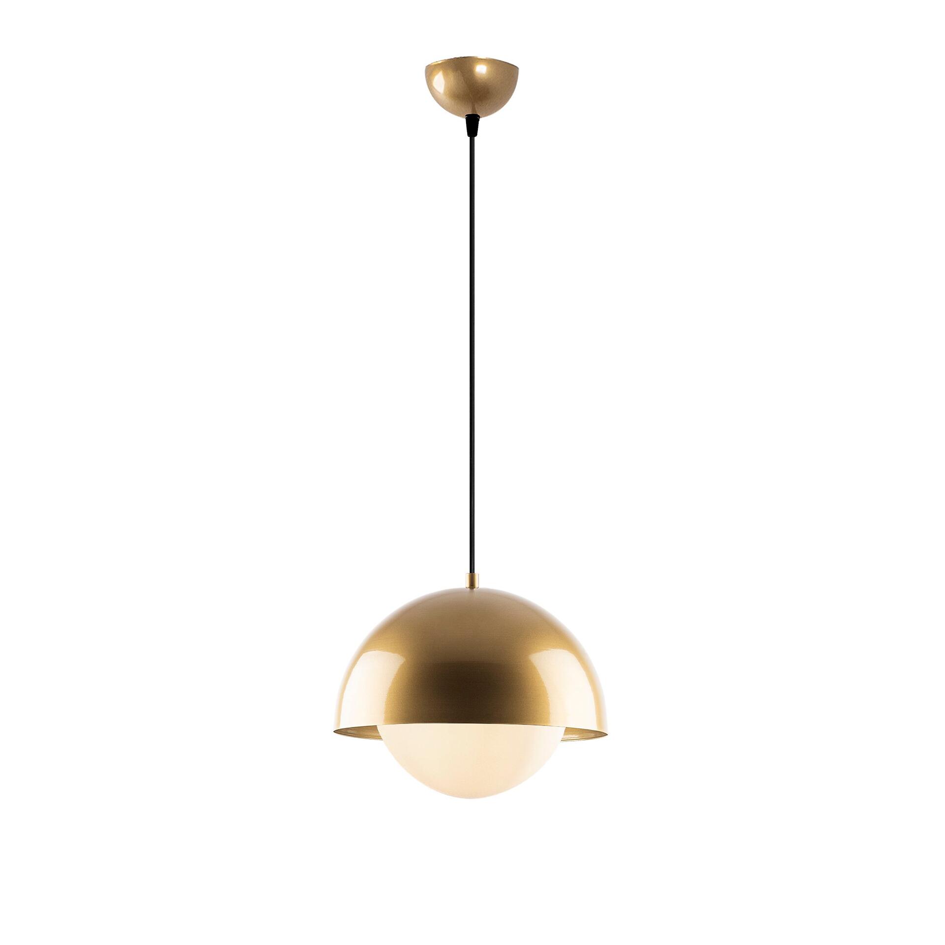 Opviq Pendelleuchte Camgoz-11029 gold Metall Glas B/H/T/L/D: ca. 30x108x30x30x30 cm E27 1 Brennstellen