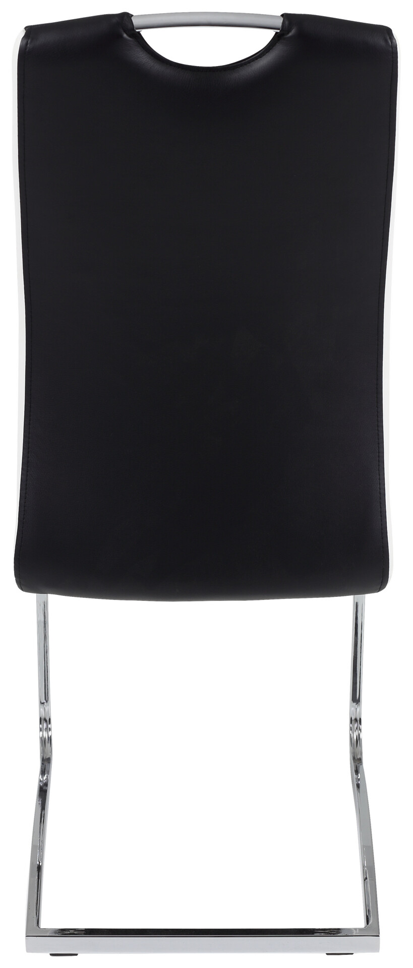 Schwingstuhl Tabea 2er Set schwarz weiß Kunstleder Kunstleder B/H/T: ca. 43x99x61 cm