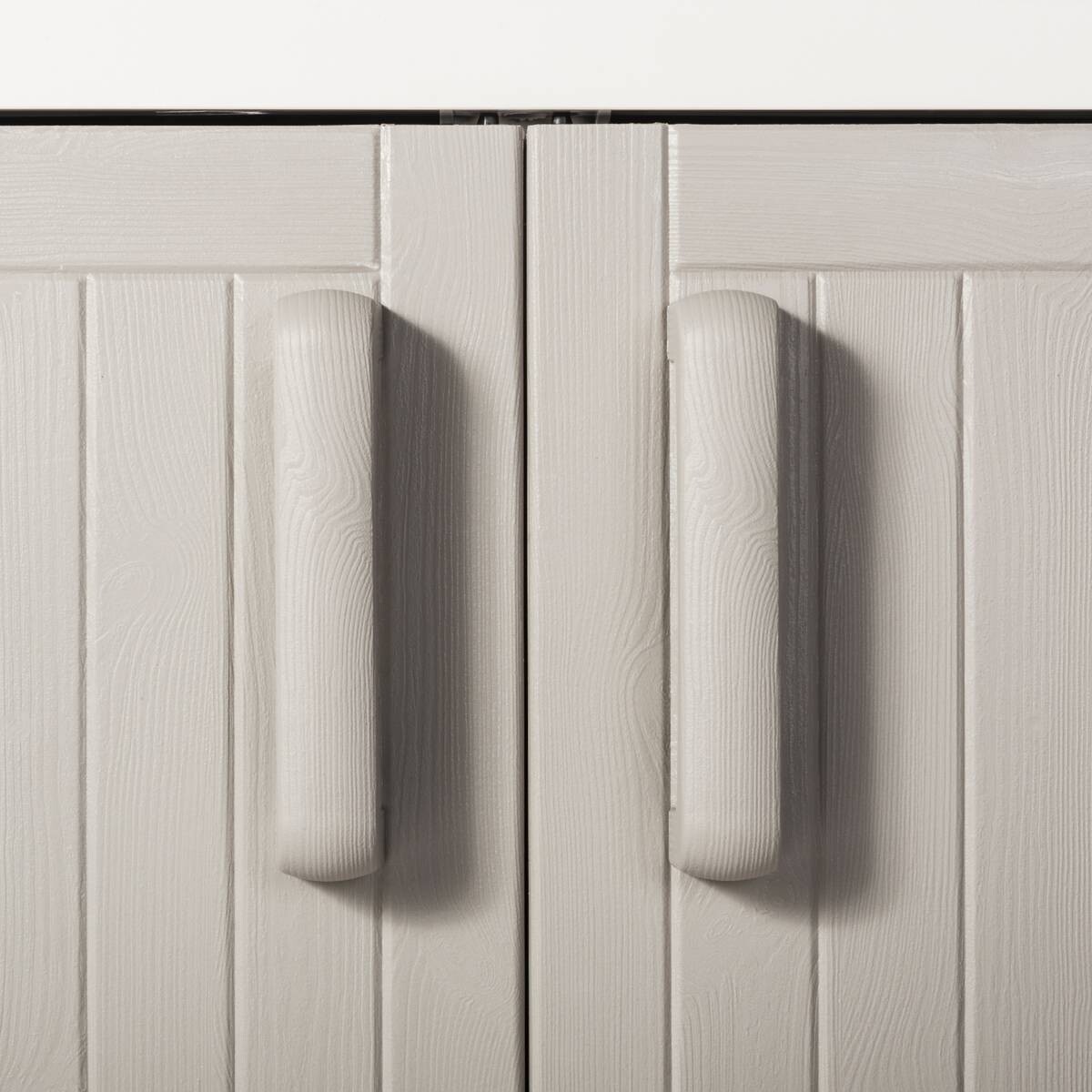 Toomax Kunststoffschrank Wood Midi hellgrau Kunststoff B/H/T: ca. 65x93x37 cm