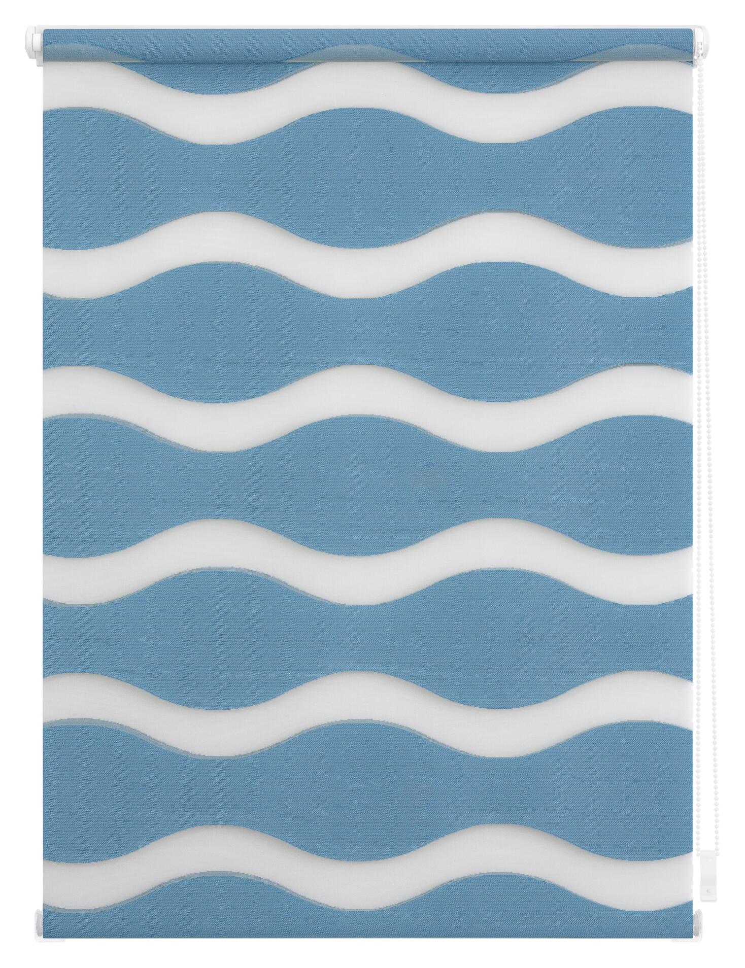 LICHTBLICK Doppelrollo Duo Welle petrol B/L: ca. 60x150 cm