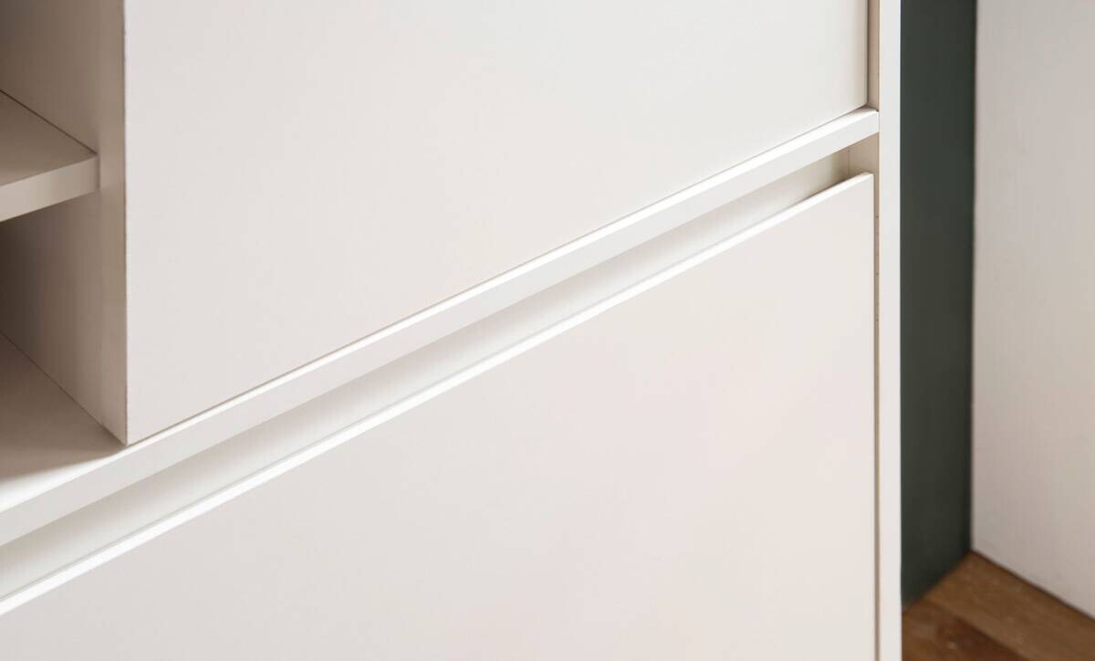 Schuhschrank weiß B/H/T: ca. 71x110x24 cm