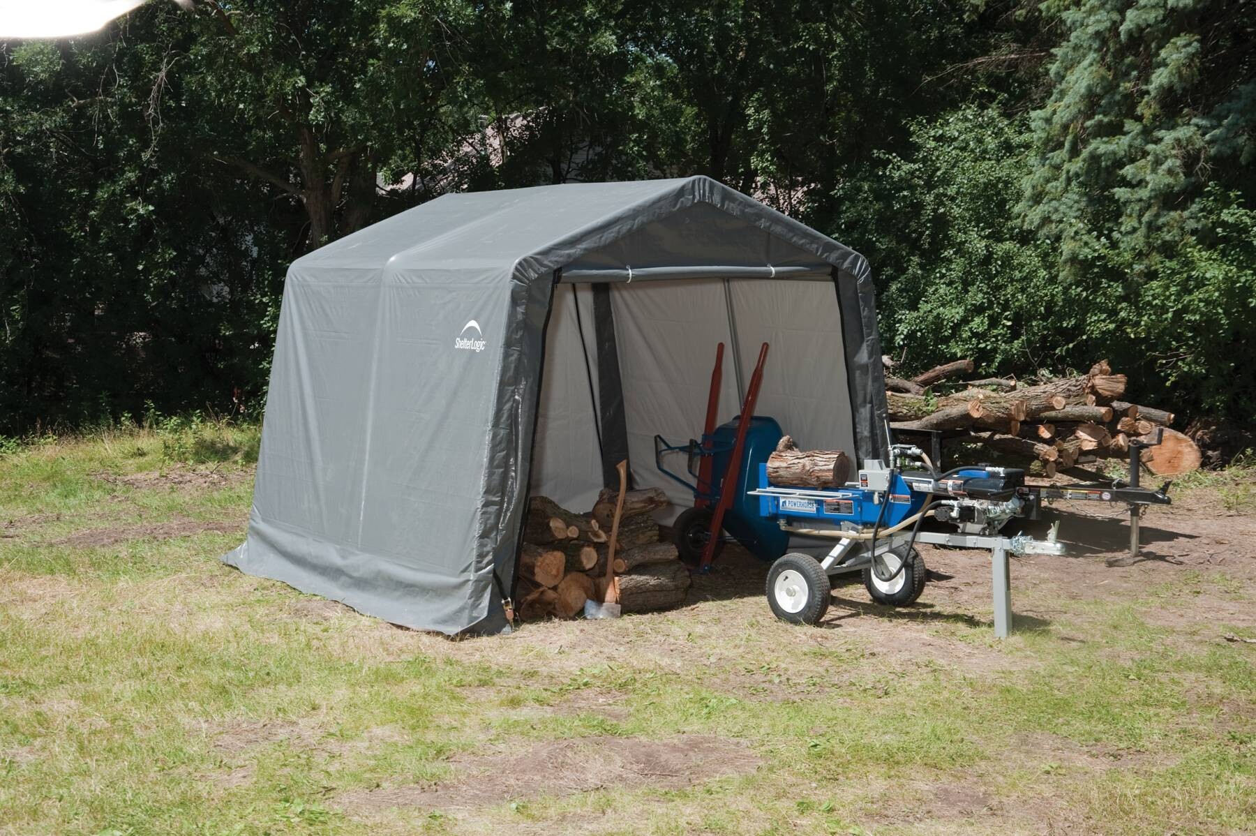 ShelterLogic Gartenhaus Shed-in-a-Box grau B/H/L: ca. 300x240x300 cm