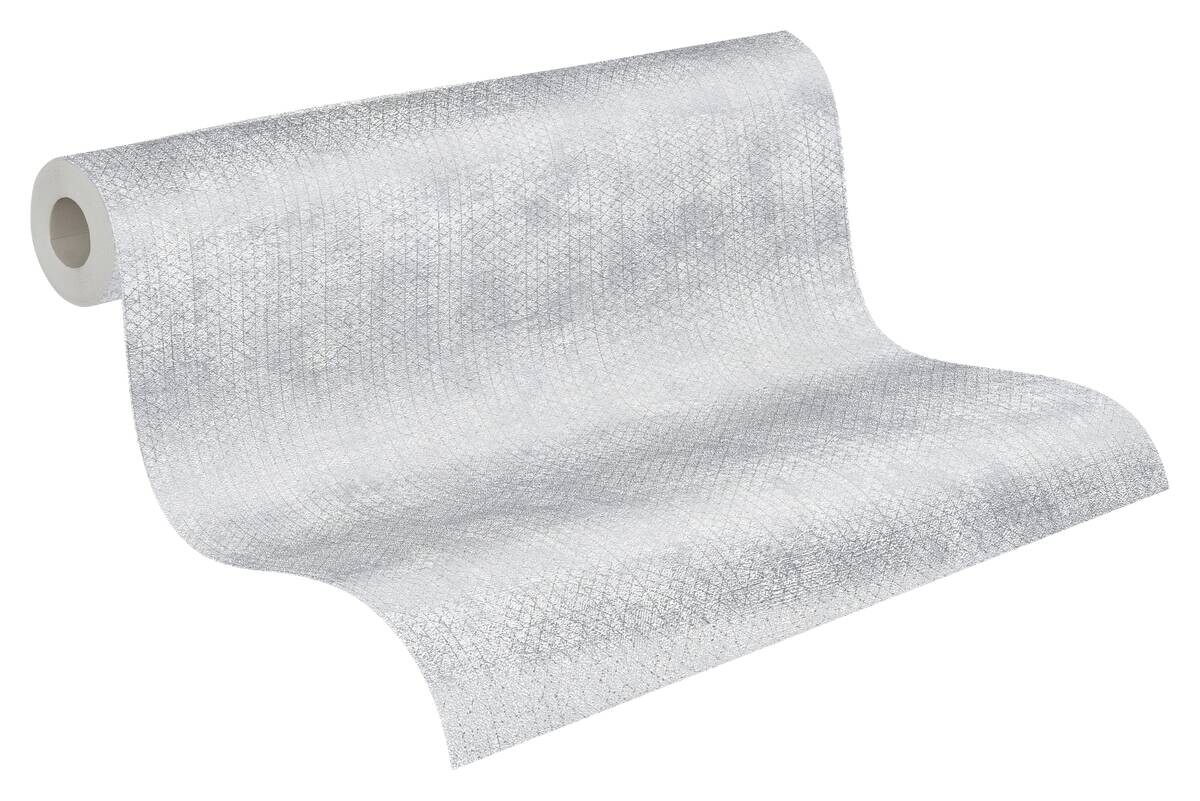 A.S.Creation Vliestapete grau silber B/H/D: ca. 53x1005x8,6 cm