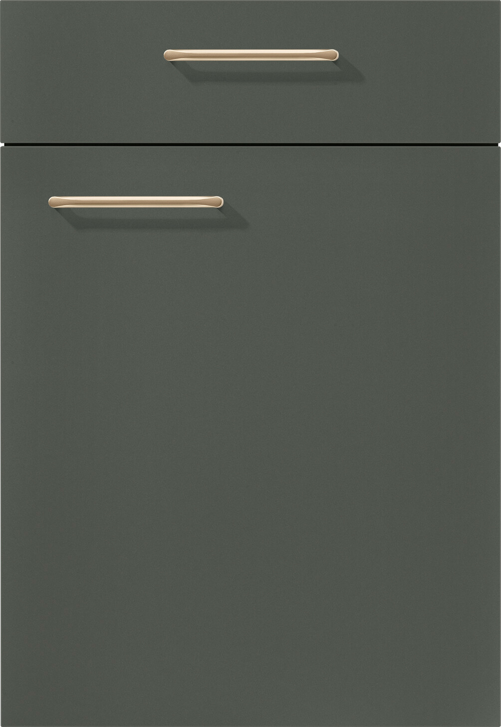 nobilia Inselküche Easytouch Mineralgrün Lacklaminat