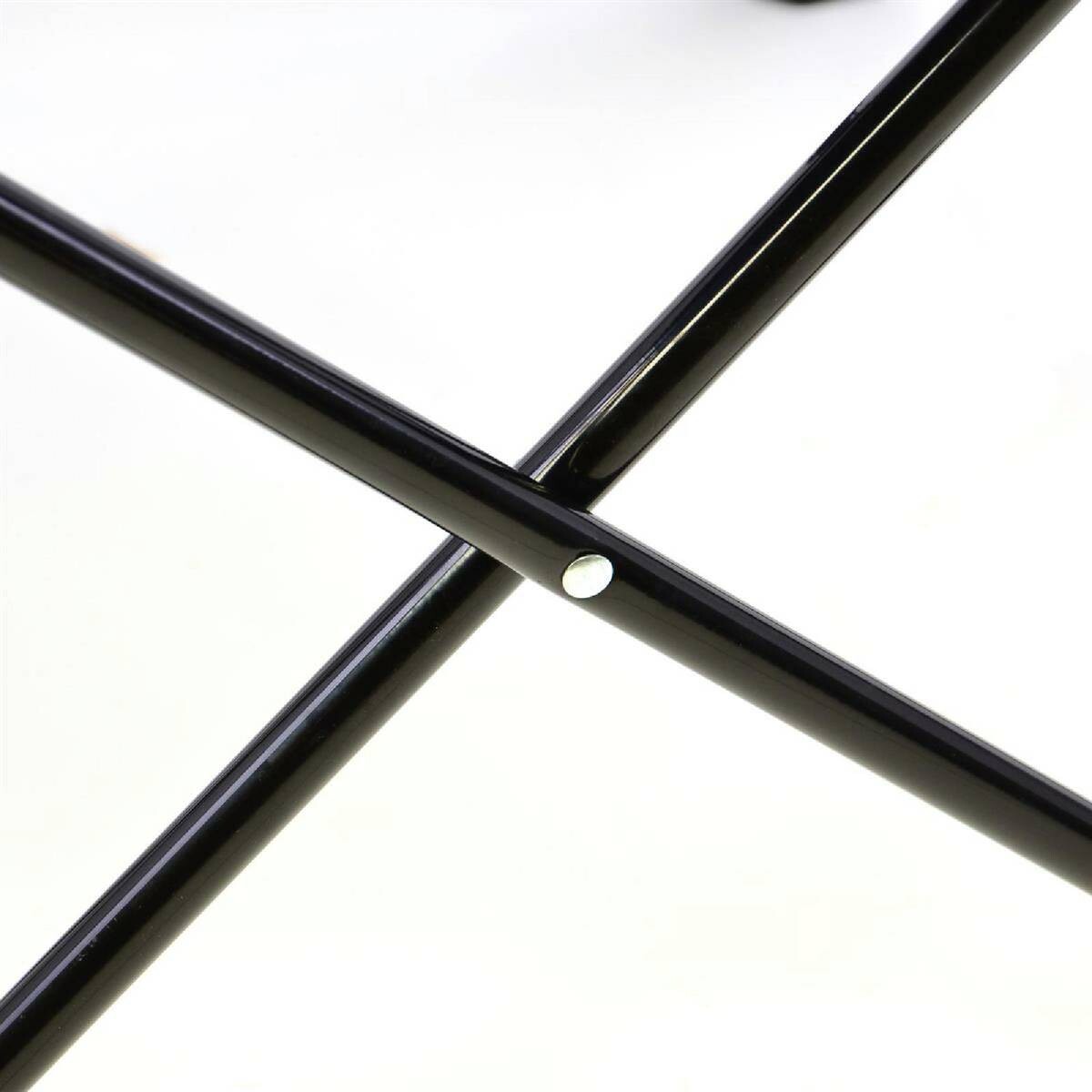 VCM Campingstuhl Set schwarz Polyester-Mischgewebe B/H/T: ca. 85x85x50 cm