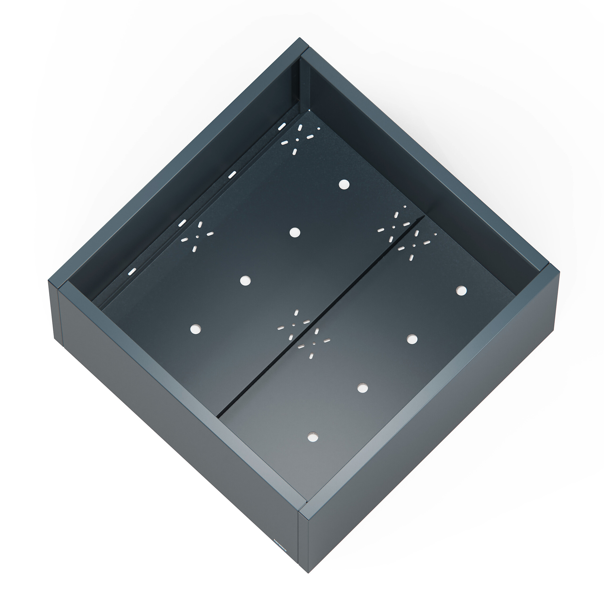 Herstera Garden Pflanzkübel Cube anthrazit Metall B/H/L: ca. 100x50x100 cm