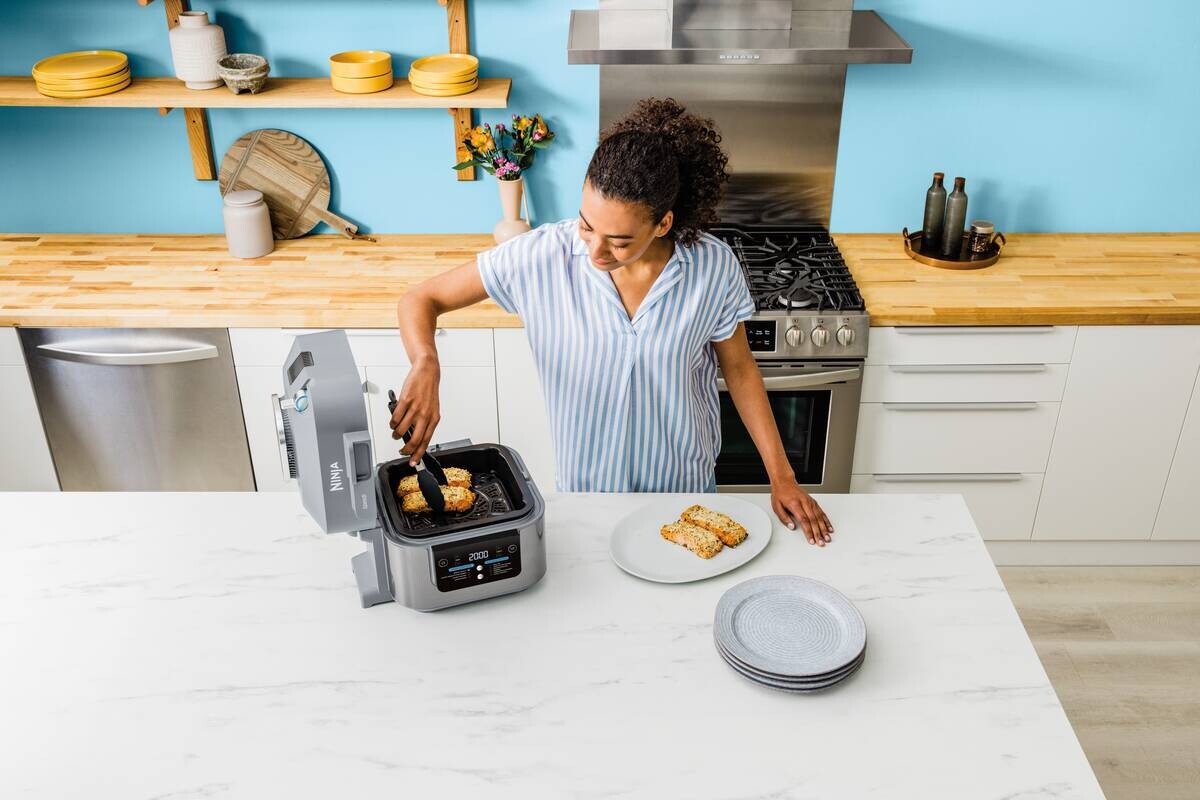 Ninja Heißluftfritteuse ON400EU grau Kunststoff B/H/L: ca. 33x31x35 cm ca. 5,7 l