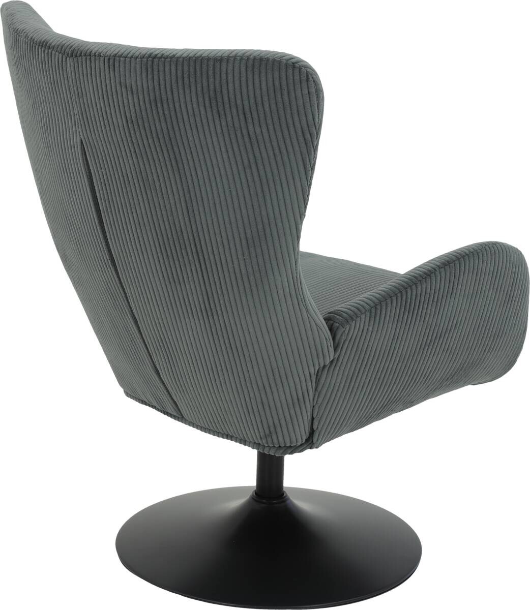 Sessel Samos dunkelgrau Microfaser B/H/T: ca. 72x96x81 cm