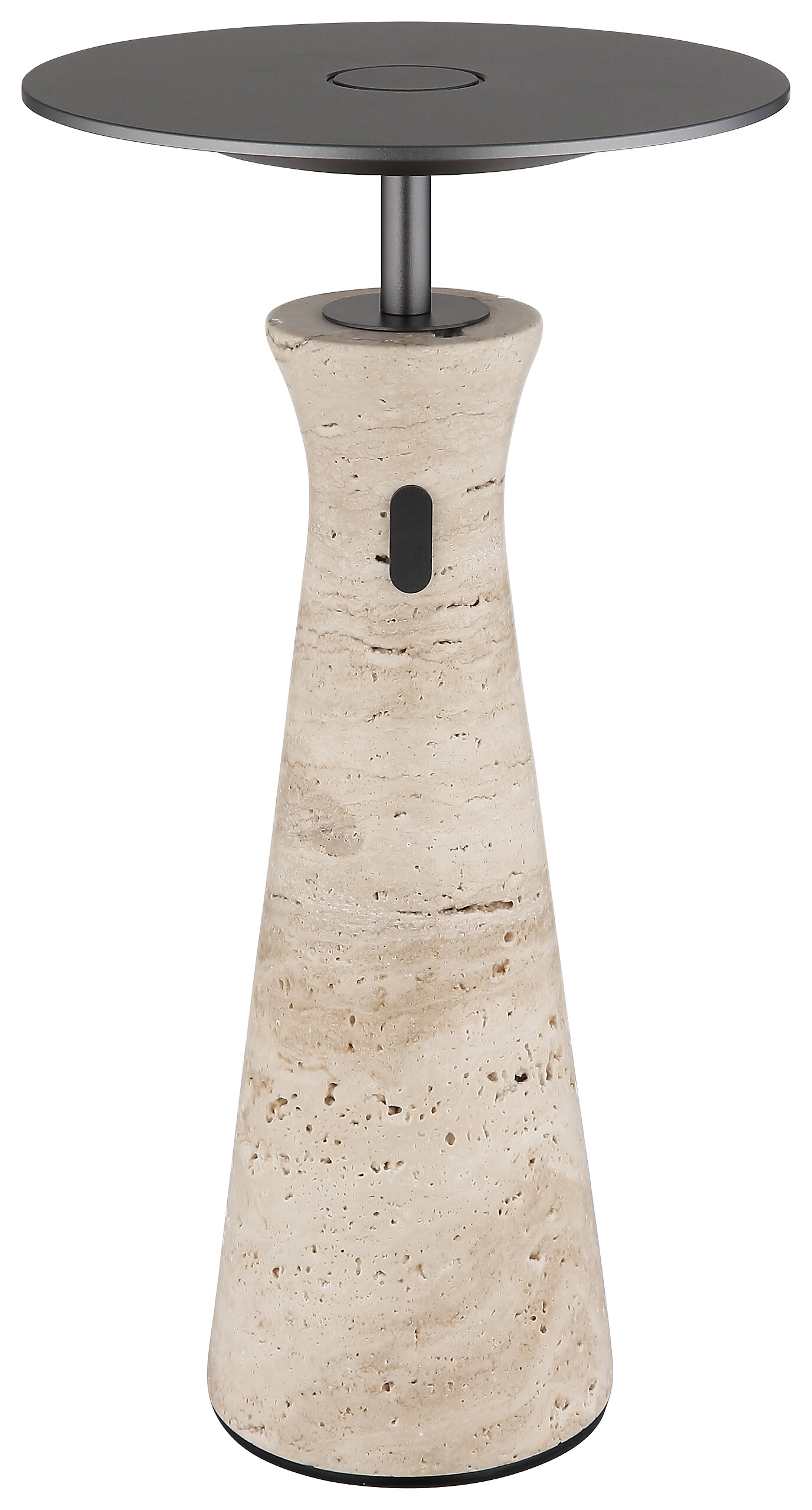 GLOBO Tischleuchte Graphit grau Opal Aluminium Stein H/D: ca. 33,6x20 cm 1 Brennstellen