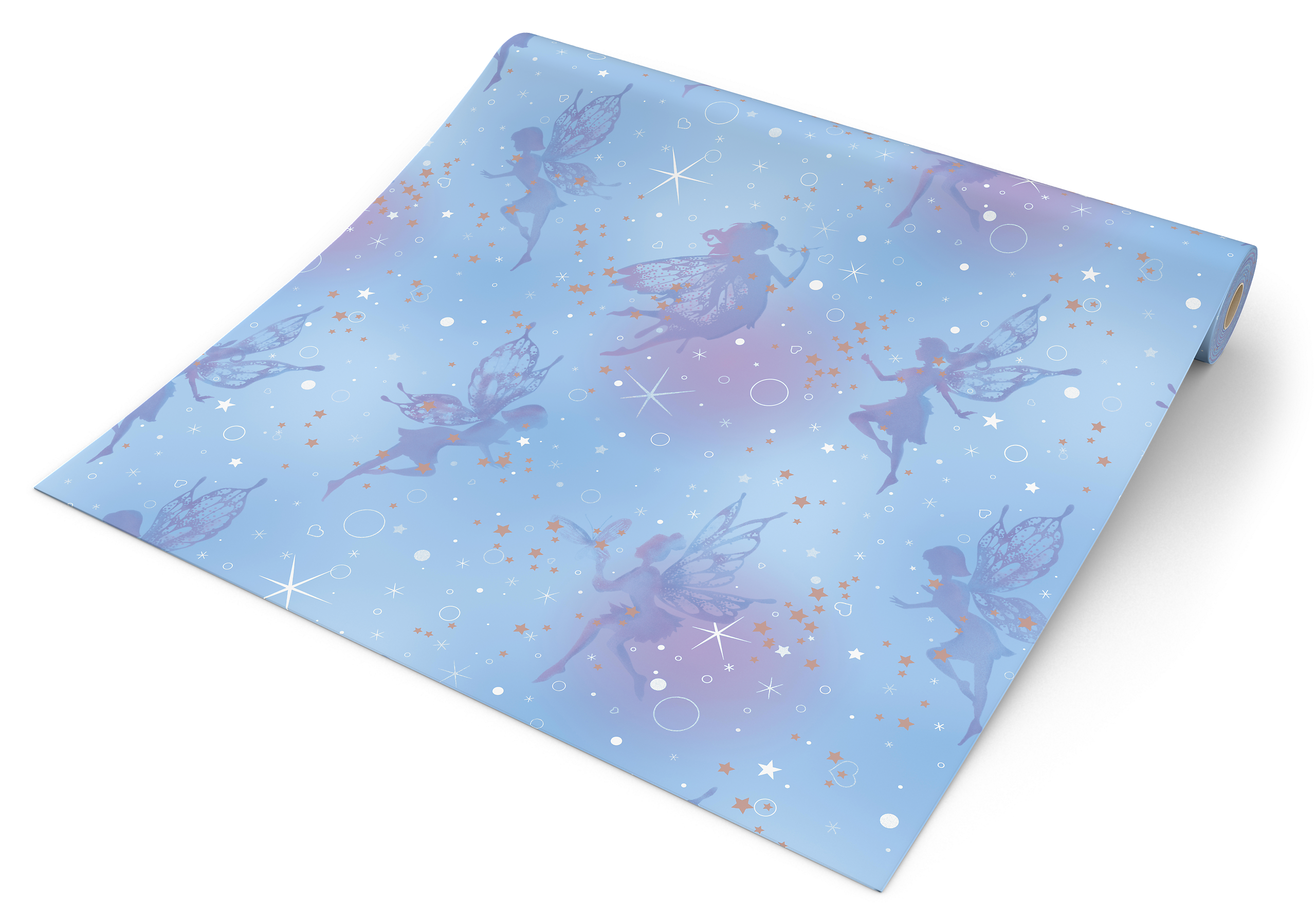 UGEPA Papiertapete Feen blau B/L: ca. 0,53x10 cm