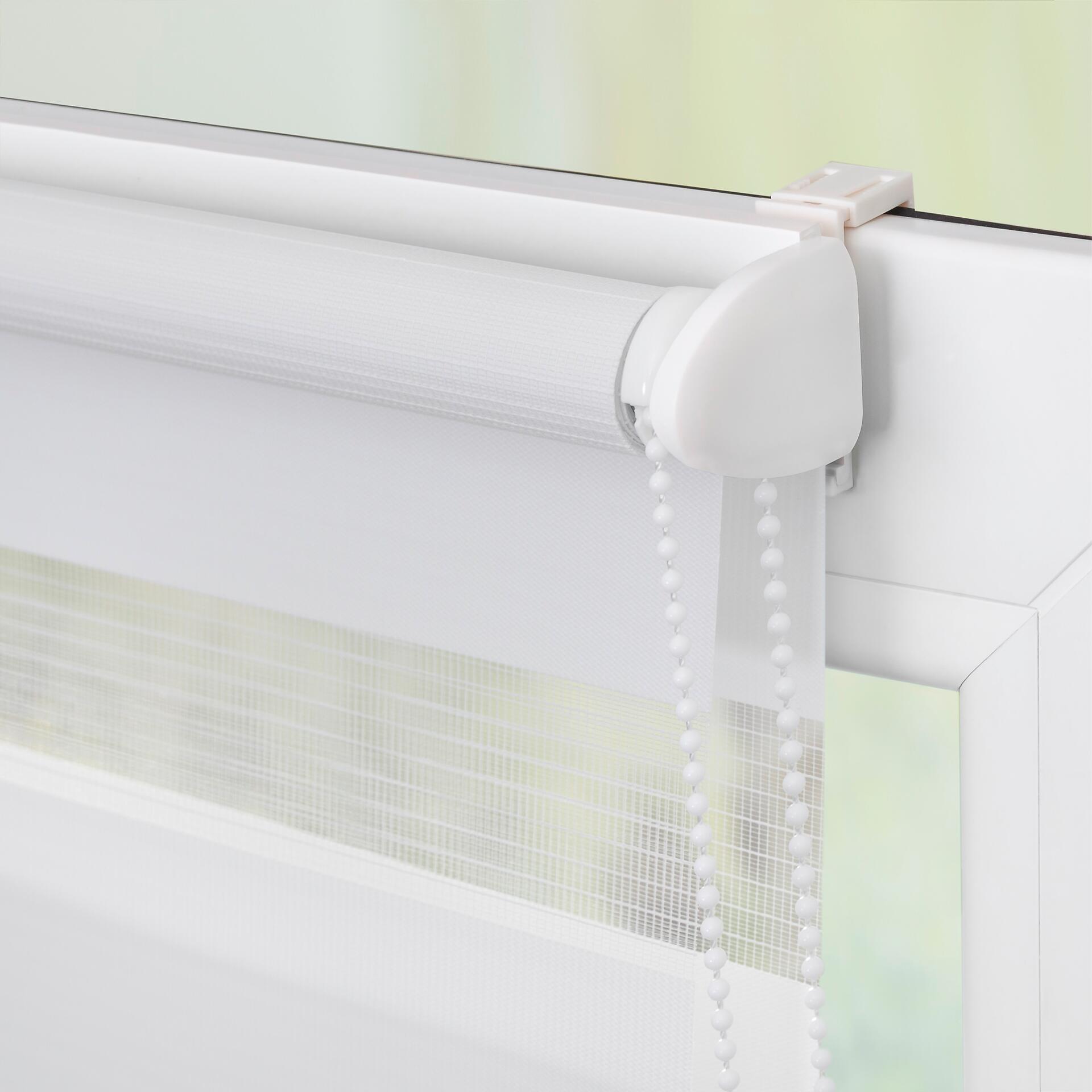 LICHTBLICK Doppelrollo Duo Bretter petrol B/T: ca. 90x150 cm