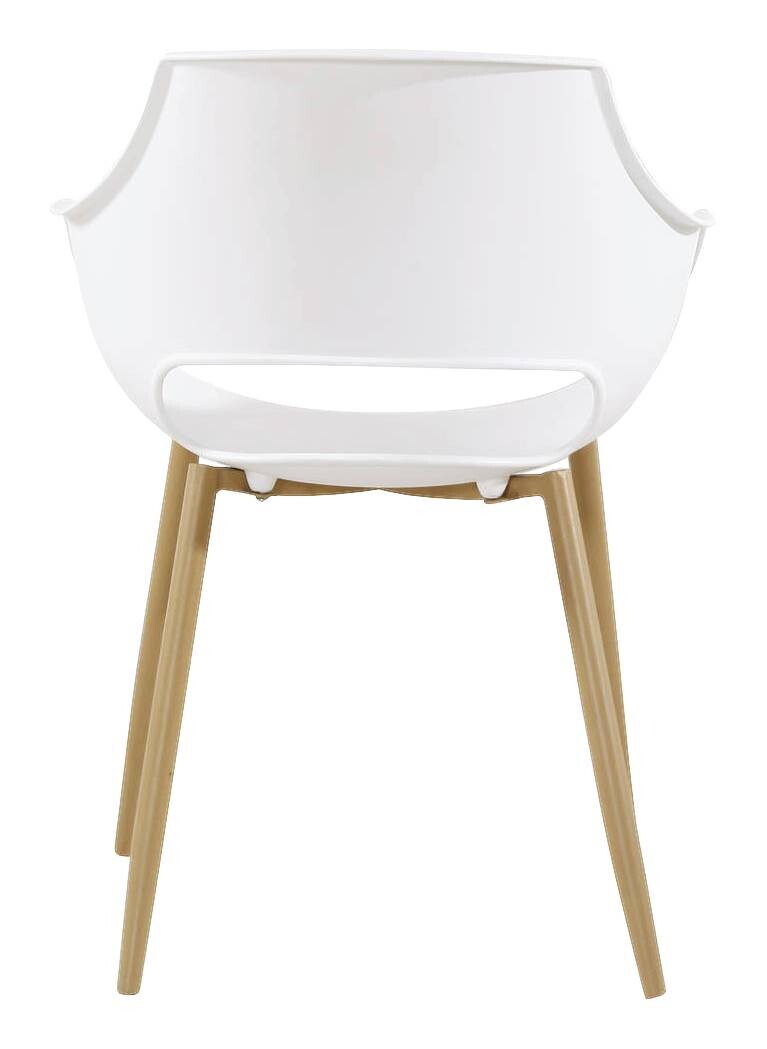 Stuhl Alice 100 2er weiß Kunststoff B/H/T: ca. 59x85x58 cm