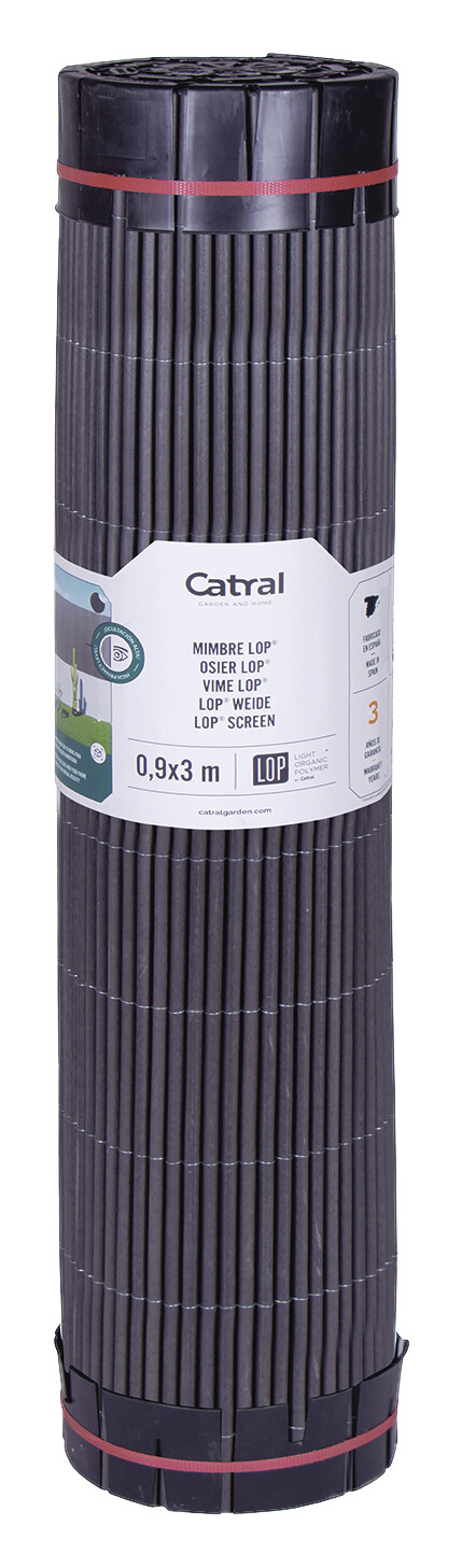 NORTENE Sichtschutz anthrazit Holz B/H/L: ca. 300x17x150 cm