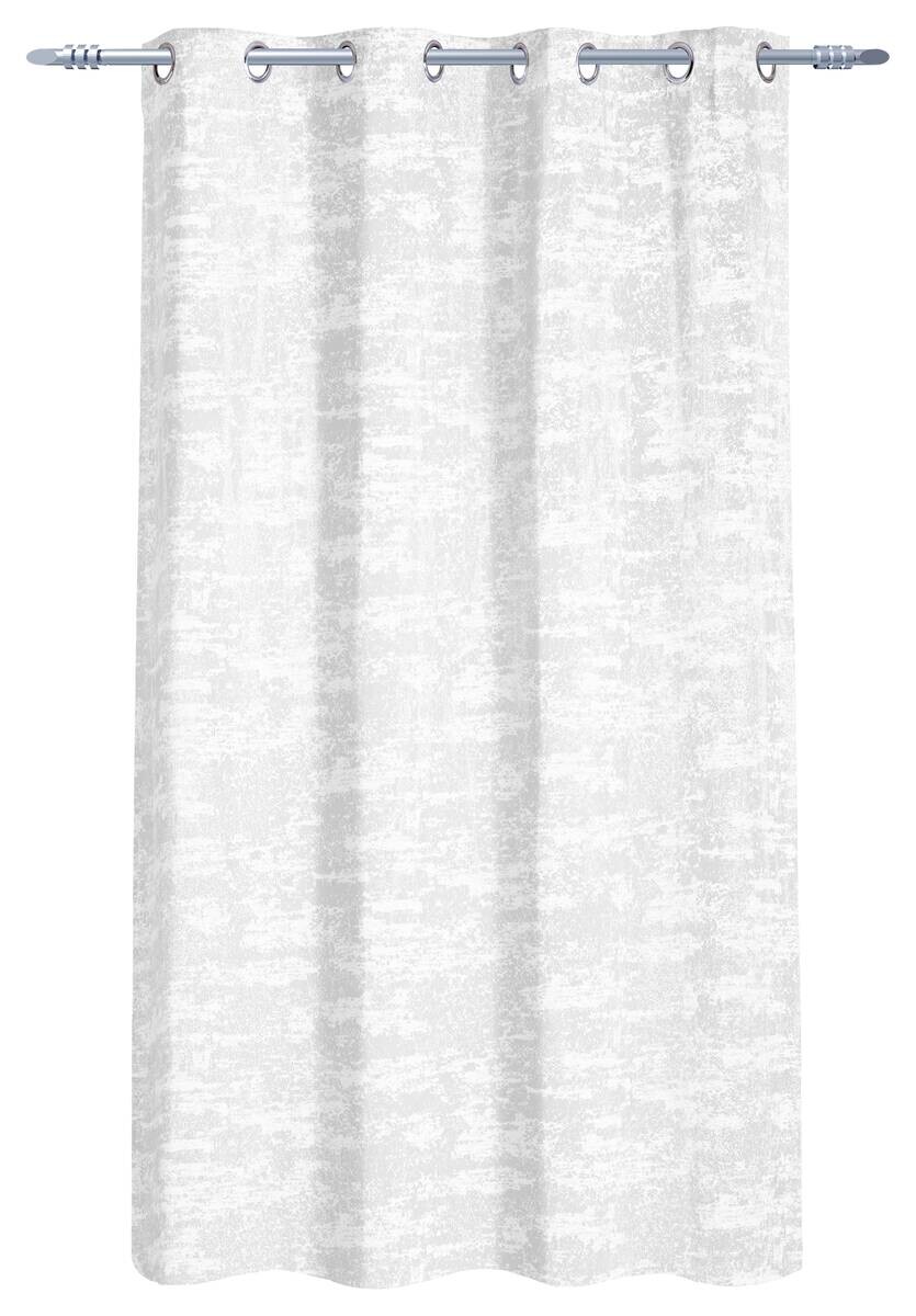 Ösenvorhang Wolke weiß B/L: ca. 140x175 cm