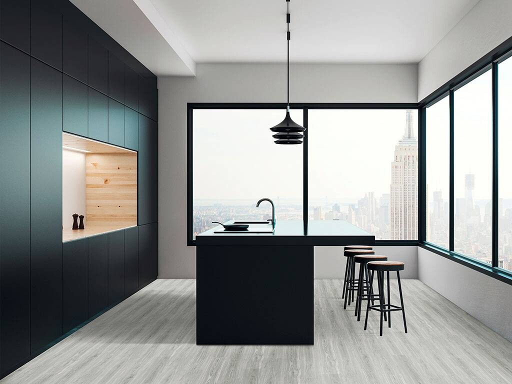 Vinylplanke Grey Oak ca. 1,115 m² im Paket B/L: ca. 15,24x91,44 cm