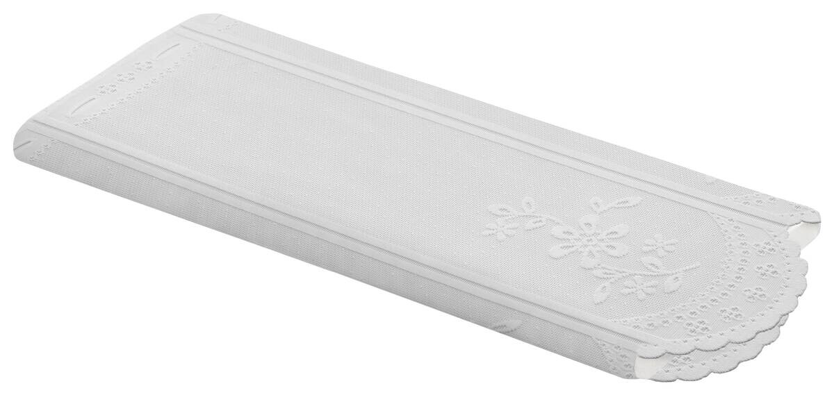 Scheibengardinen-Meterware weiß H: ca. 60 cm