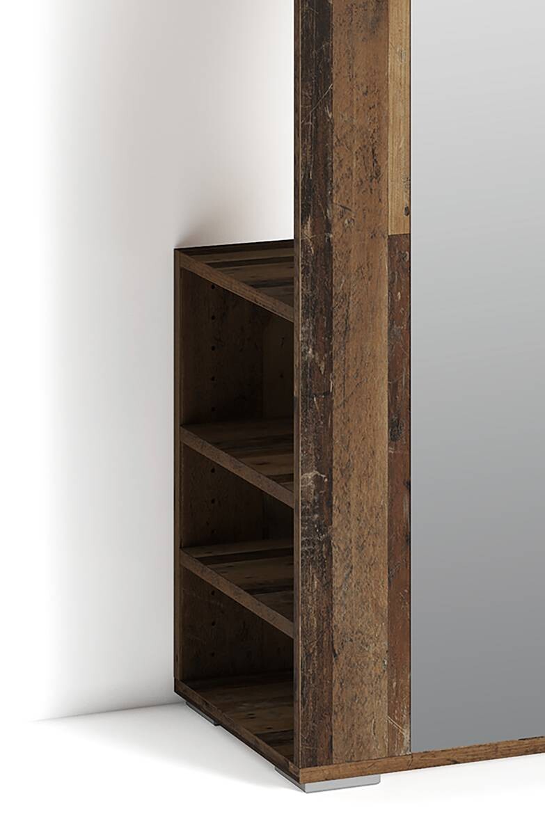 Hochschrank BEN Eiche Old Wood Nachbildung B/H/T: ca. 40x184x35 cm