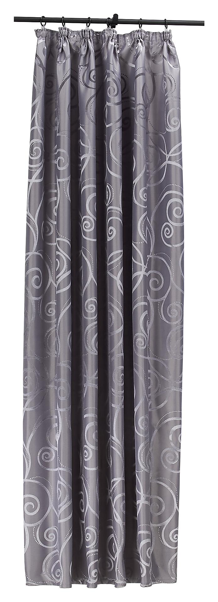 silver edition Dekovorhang Triest silber B/H: ca. 140x175 cm