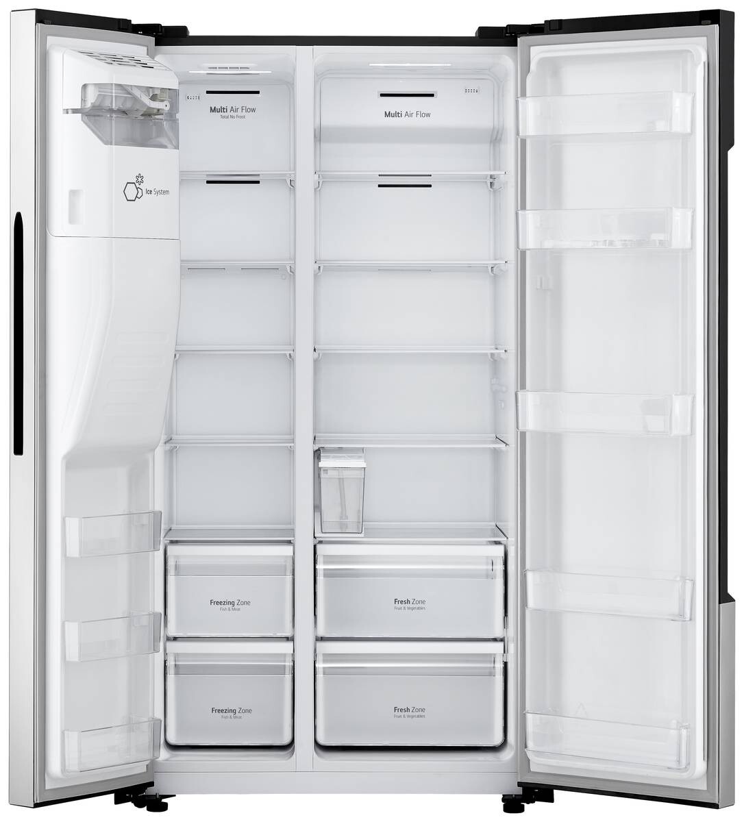 LG Side-by-Side GSM32HSBEH silber B/H/T: ca. 91x178,7x69,3 cm