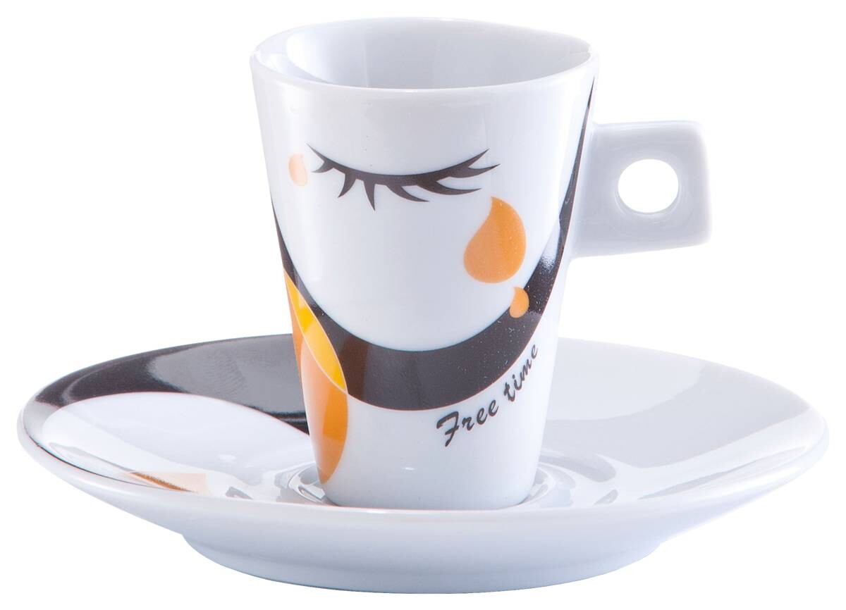 Zeller Espresso-Set Faces