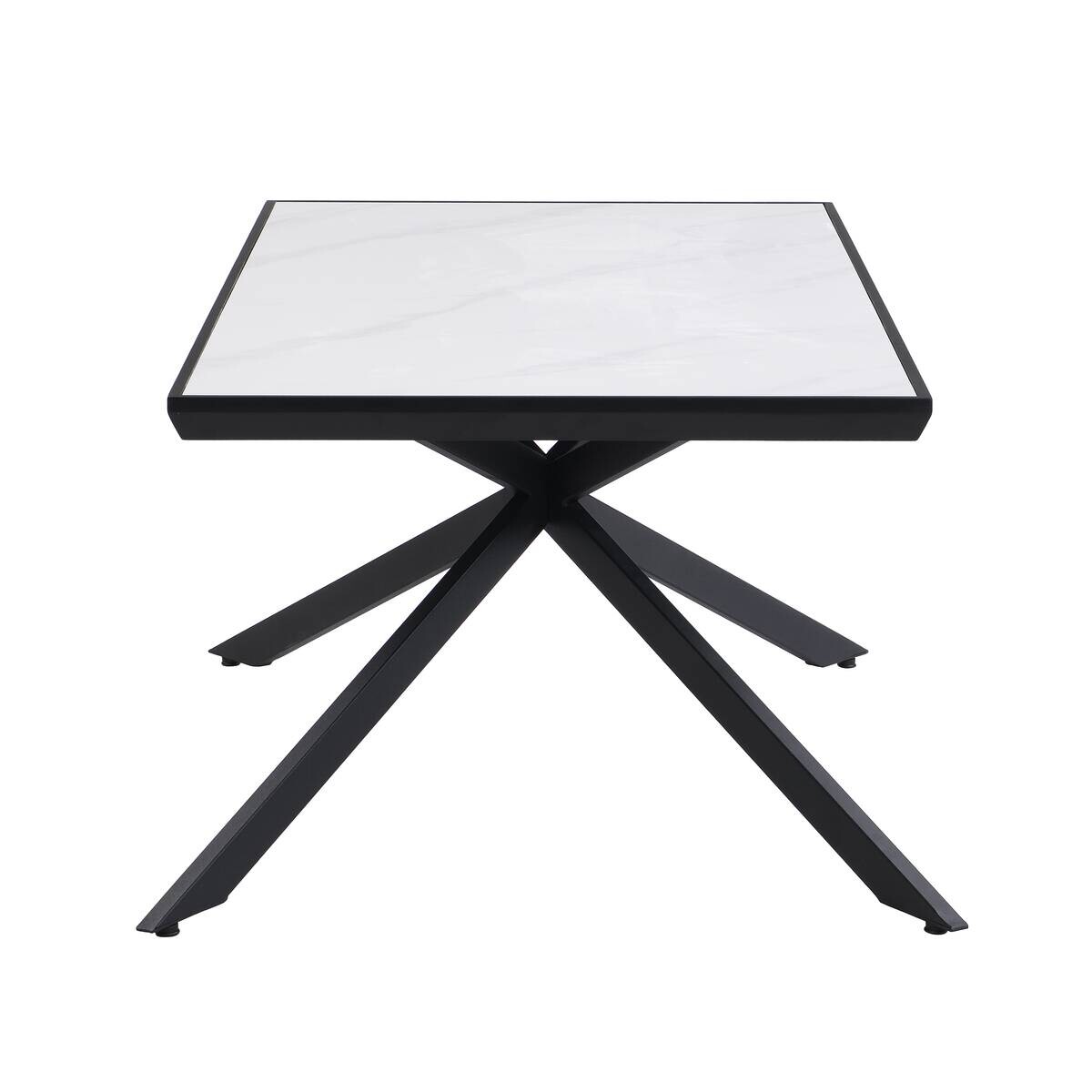 Couchtisch Jana weiß Marmor Optik B/H/T: ca. 120x48x60 cm