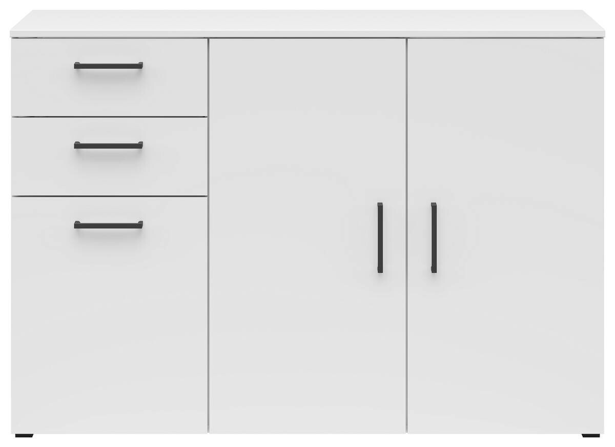 Kommode Multi-Stauraum Typ 28 weiß B/H/T: ca. 120x83x40 cm