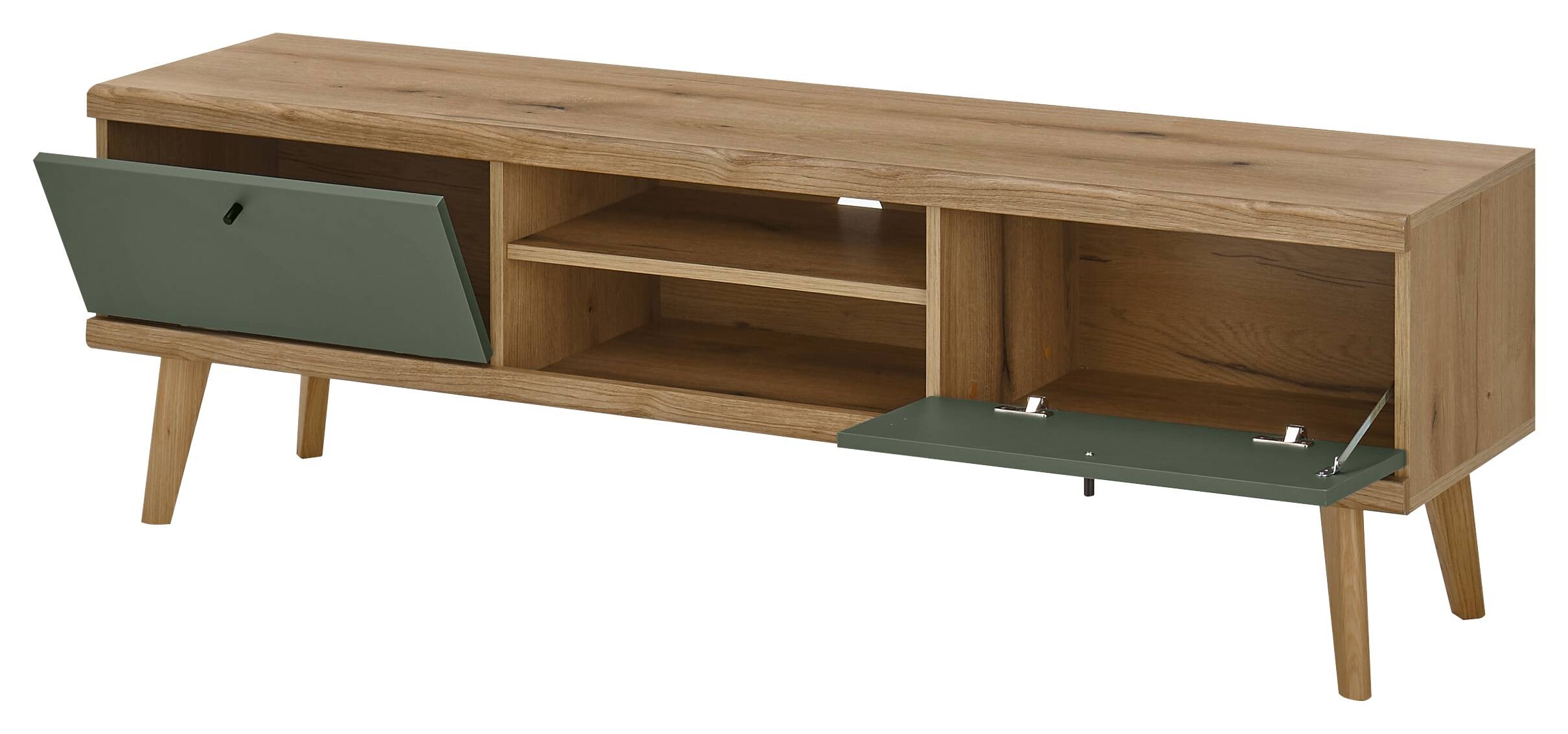 Lowboard Alva Eiche Evoke Coast Nachbildung salbei B/H/T: ca. 160x50x40 cm