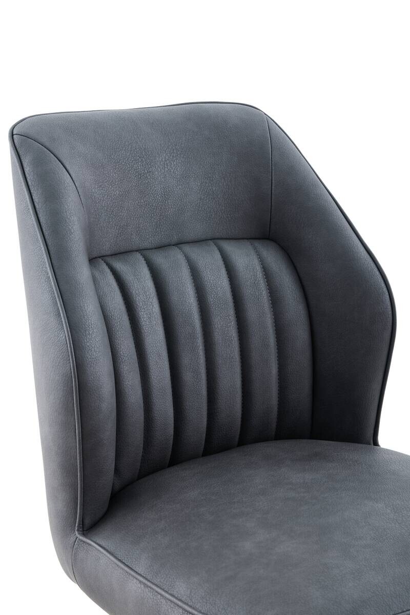 Stuhl Prizzi anthrazit Kunstleder B/H/T: ca. 51x92x64 cm