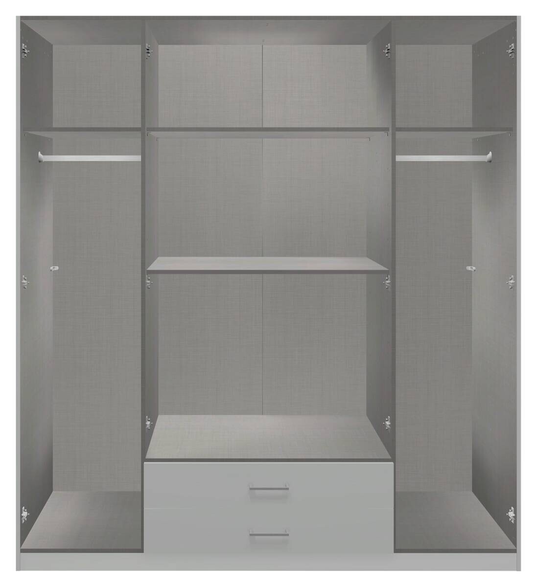 Kleiderschrank Kärnten Alpinweiß B/H/T: ca. 179x199x58 cm