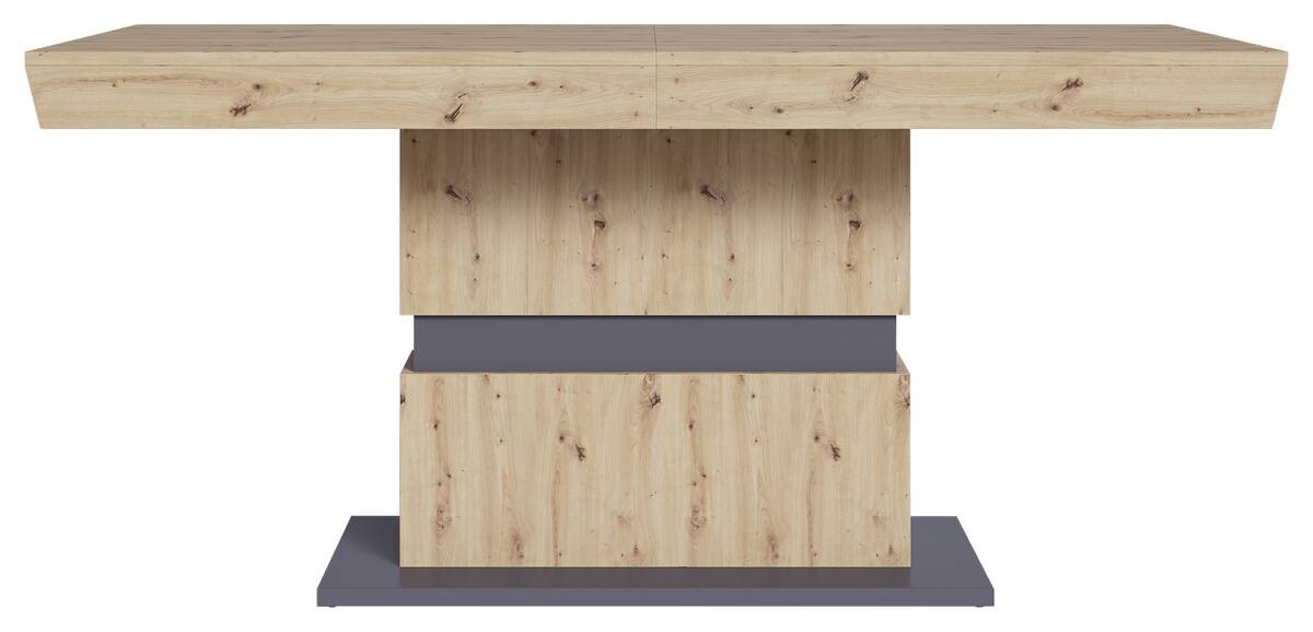 Tisch MATTHEW Eiche Nachbildung anthrazit B/H/T: ca. 160x75x90 cm