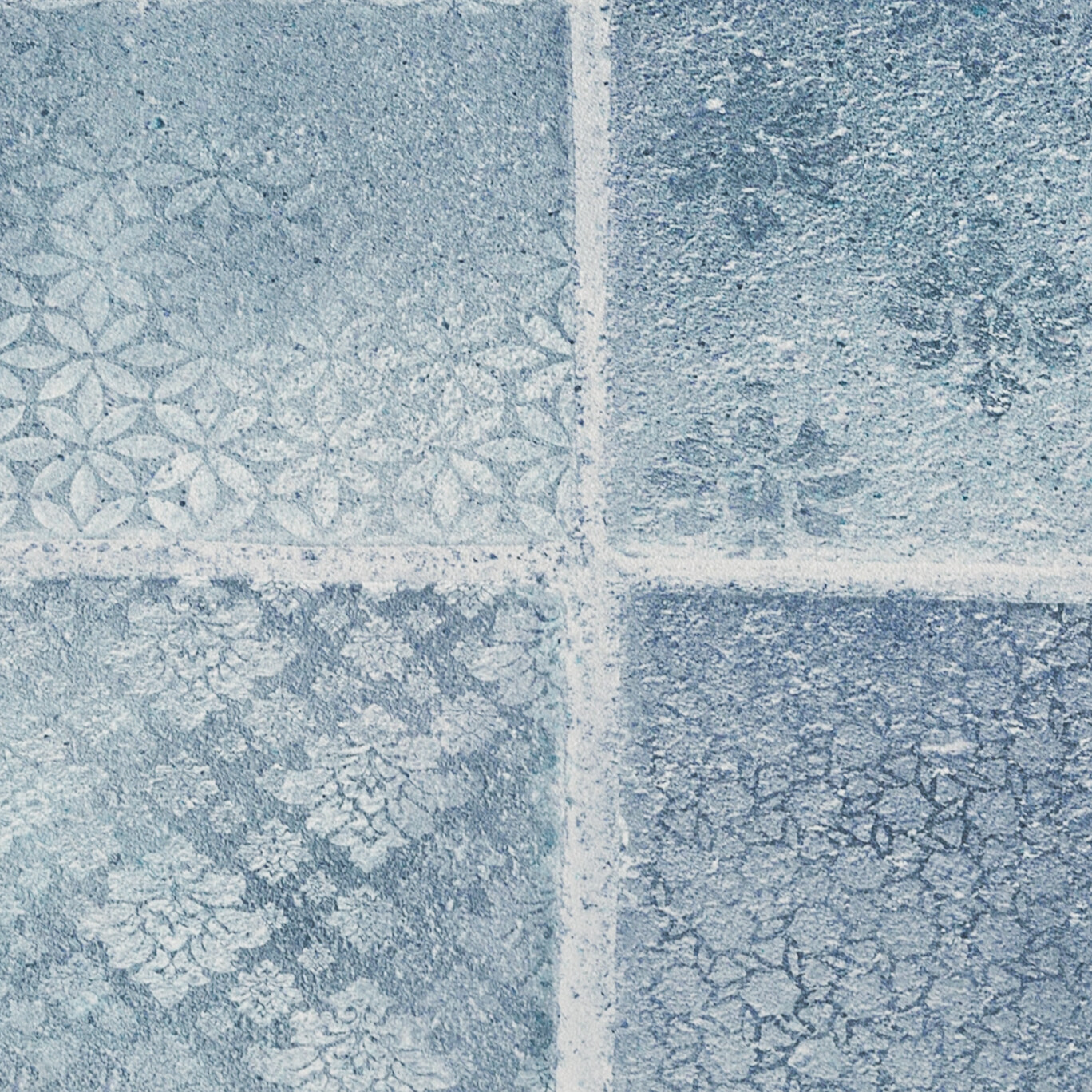 Vliestapete Fliesenoptik blau B/L: ca. 53x1005 cm