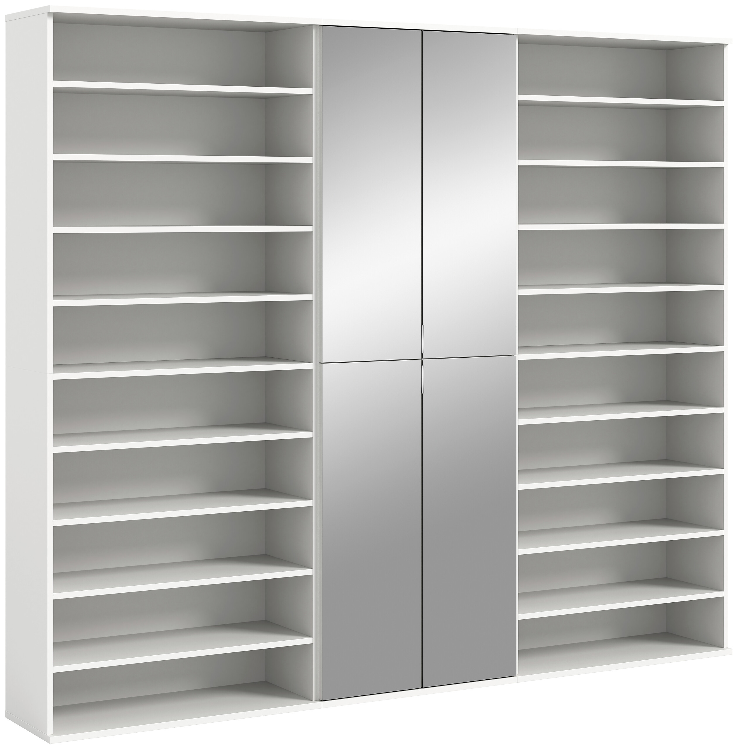 Garderobe PROJEKT X weiß weiß Hochglanz B/H/T: ca. 222x191x37 cm