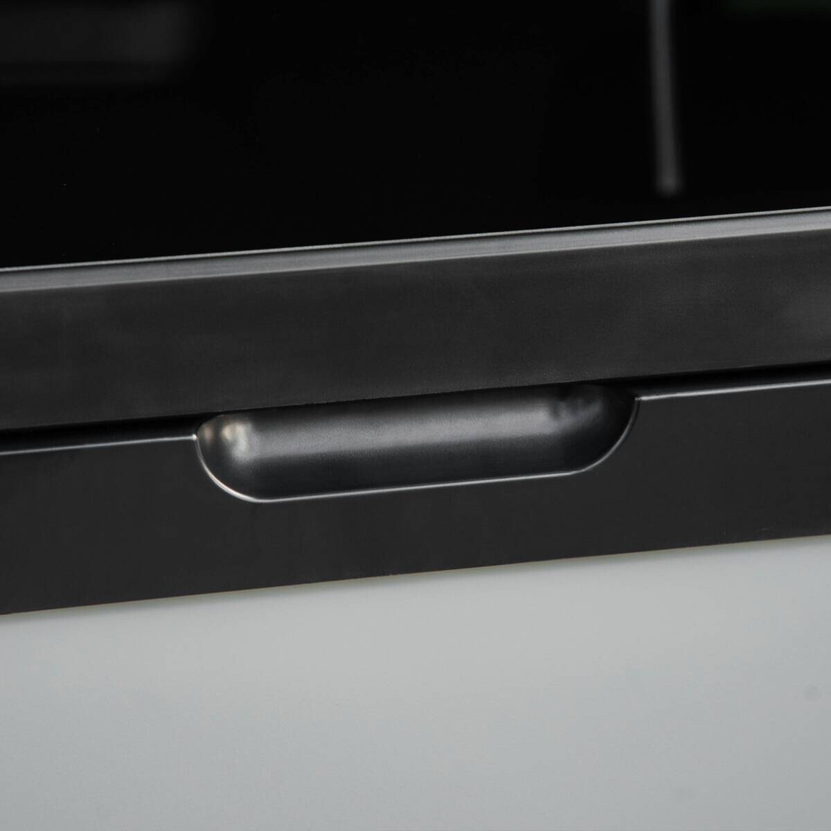 Outsunny Kühlbox schwarz grau Glas Polypropylen Edelstahl B/H/L: ca. 36x75x49,5 cm