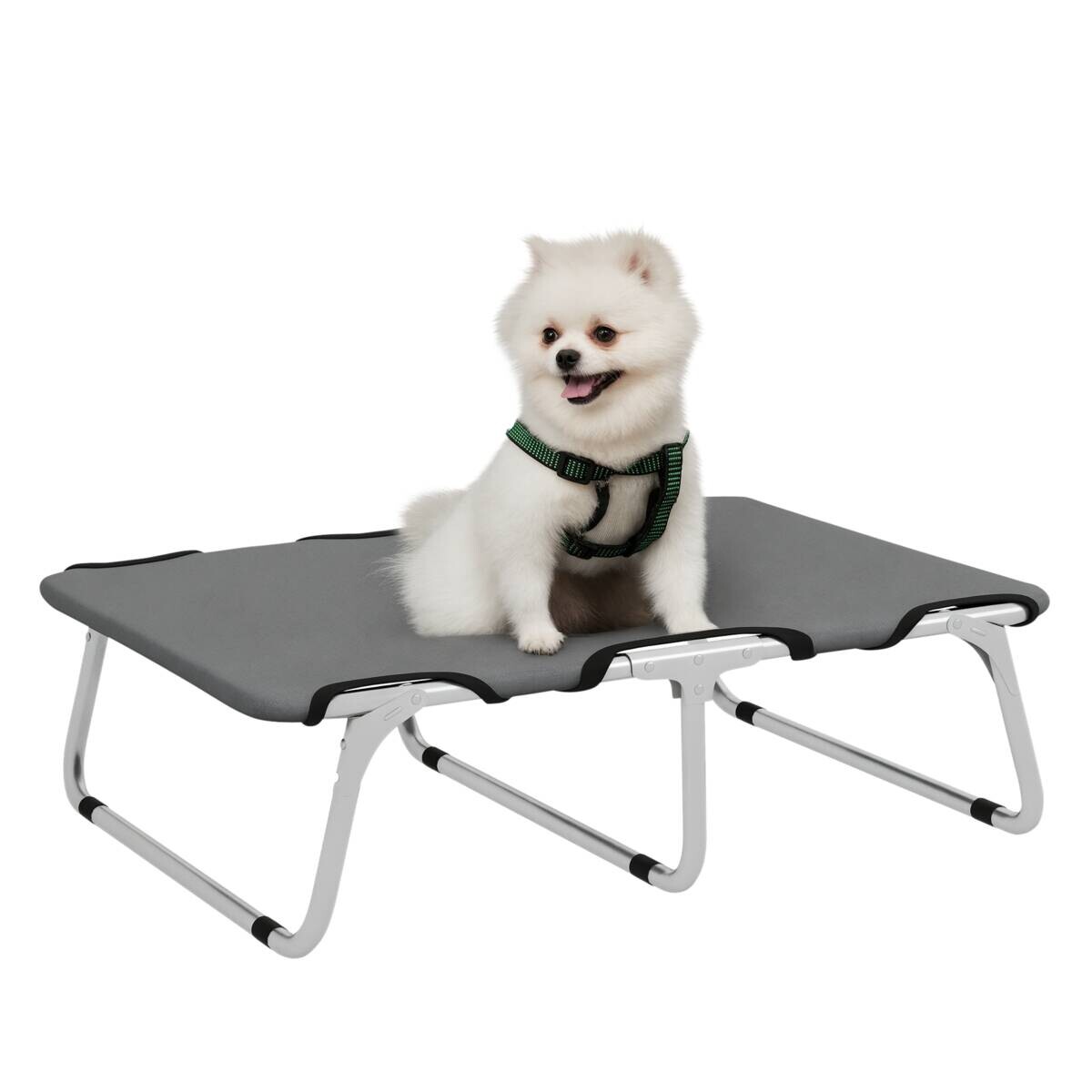 PawHut Hundebett grau Polyester-Mischgewebe B/H/L: ca. 58x20x71 cm