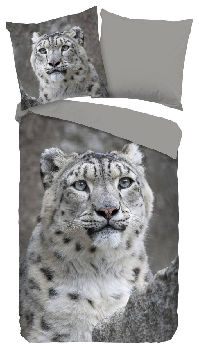 Baumwoll Bettwäsche Chief Flanell grau Baumwolle B/L: ca. 155x220 cm