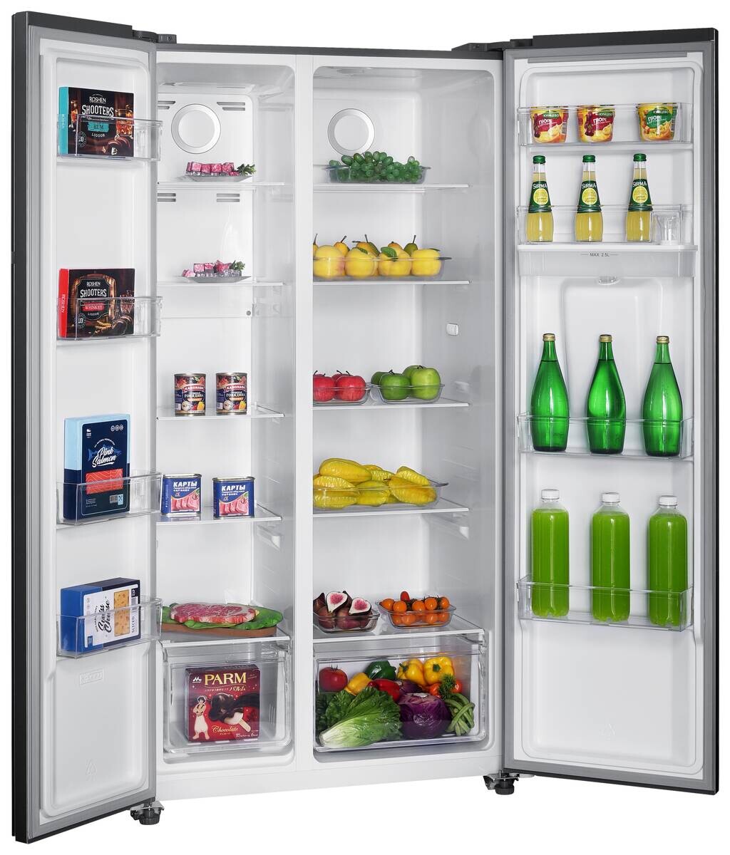 PKM Side-by-Side SBS505DNFWDDIX silber B/H/T: ca. 90x177x66 cm