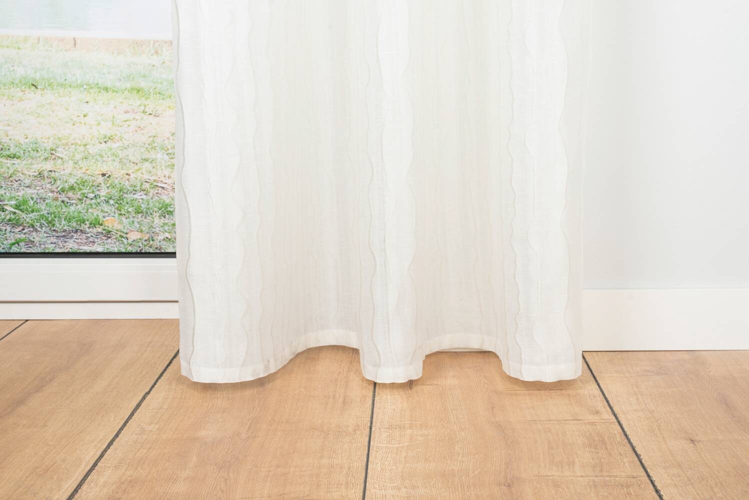 Kombivorhang 2er Pack Stream weiß B/L: ca. 135x245 cm