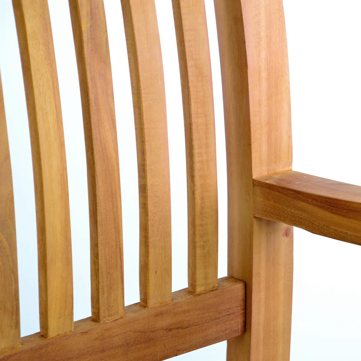 VCM Gartenbank braun Teakholz B/H/L: ca. 60x90x180 cm