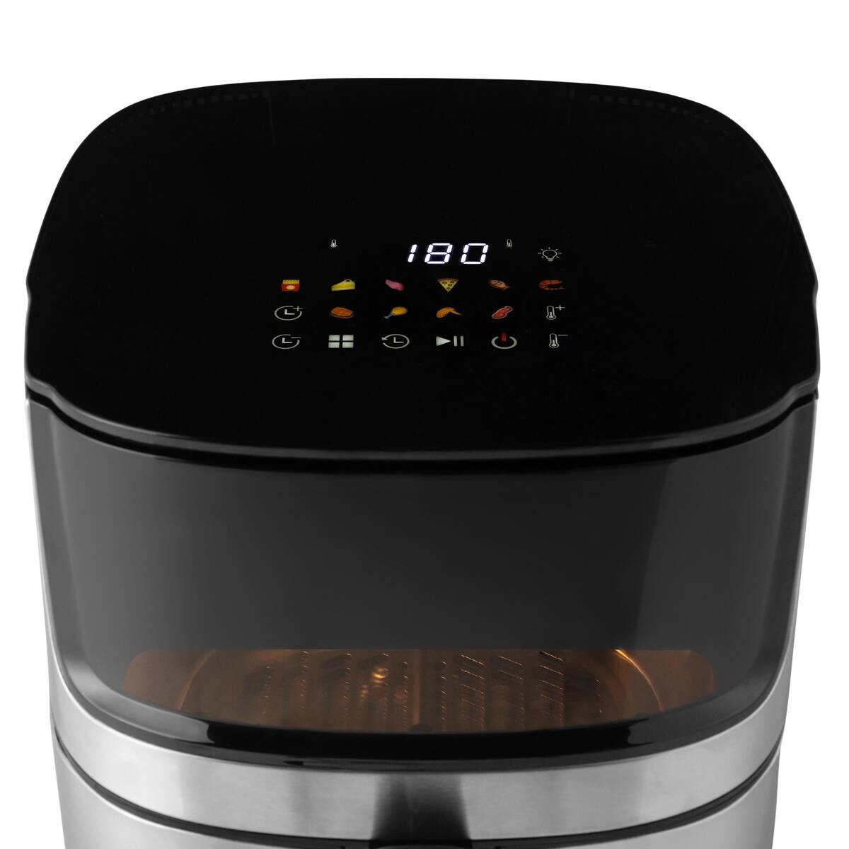 Heißluftfritteuse schwarz Edelstahl B/H/L: ca. 28,8x33,9x36,8 cm ca. 6,5 l