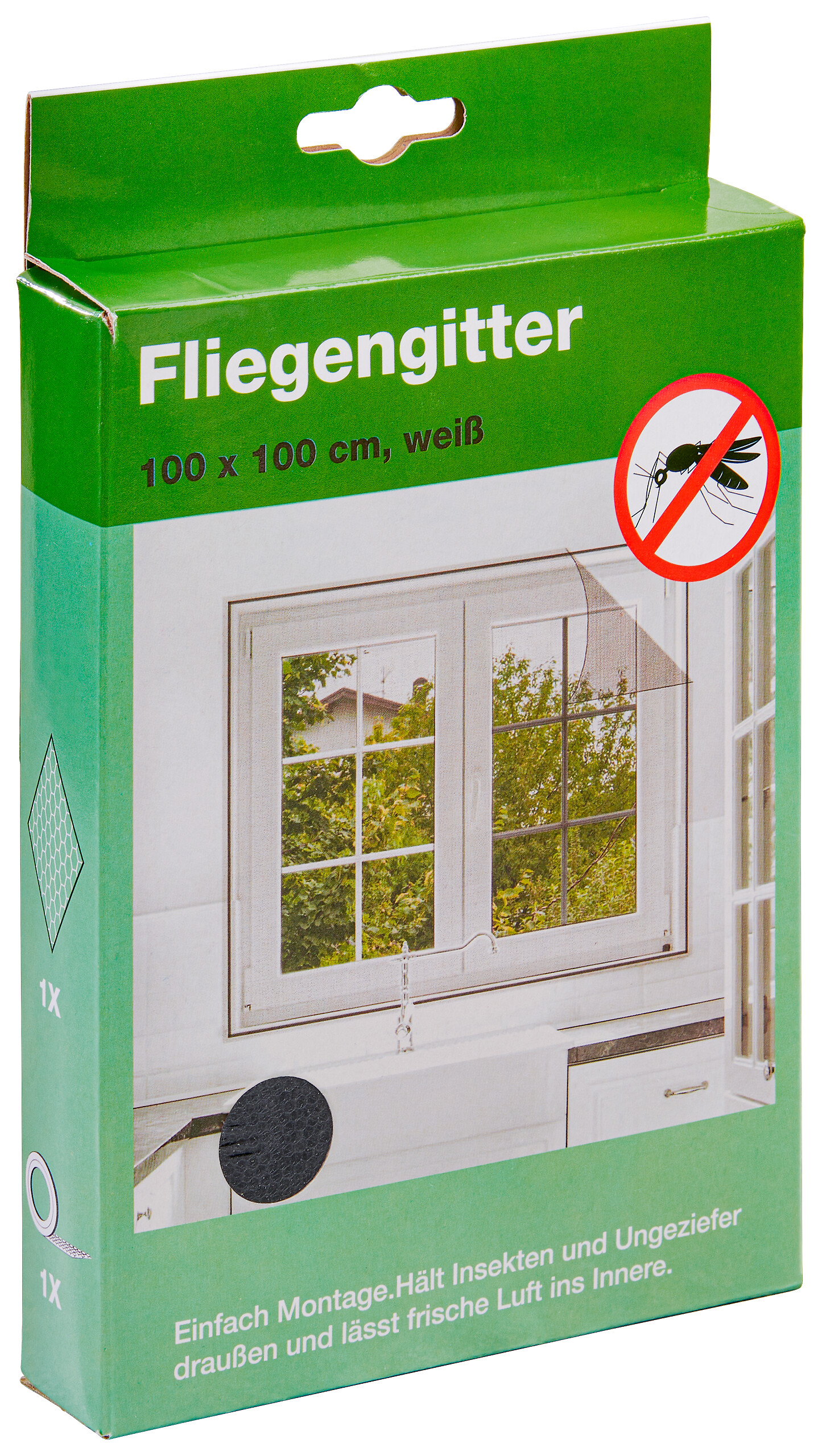 POCOline Fliegengitter schwarz B/L: ca. 100x100 cm