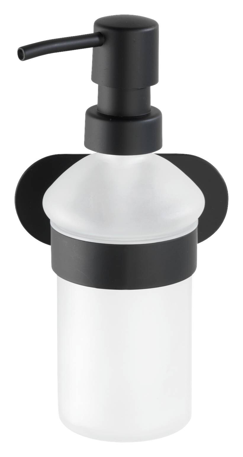 Turbo-Loc Seifenspender mattschwarz Edelstahl B/H: ca. 10x17 cm