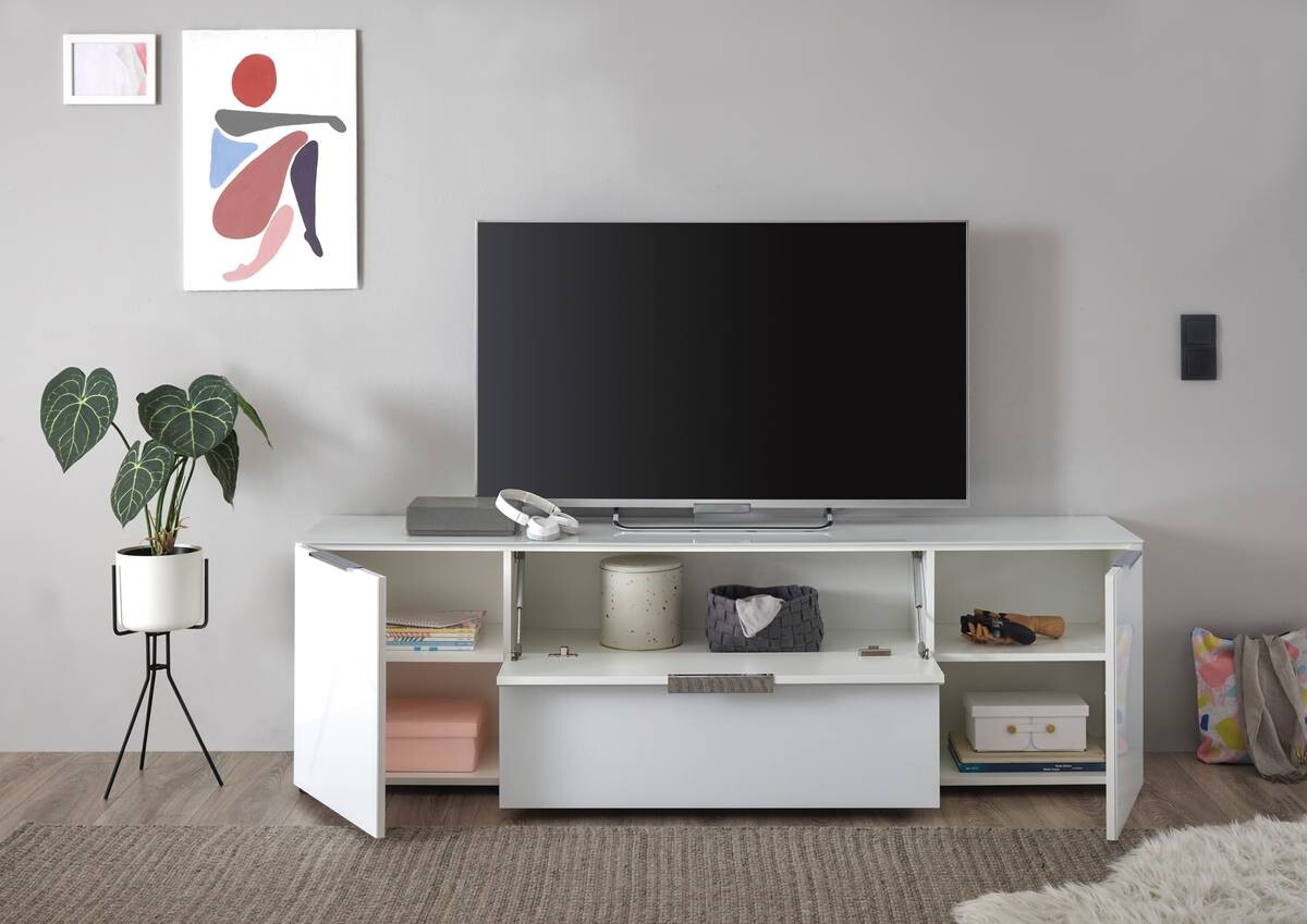 Lowboard Santorin weiß B/H/T: ca. 180x54x40 cm