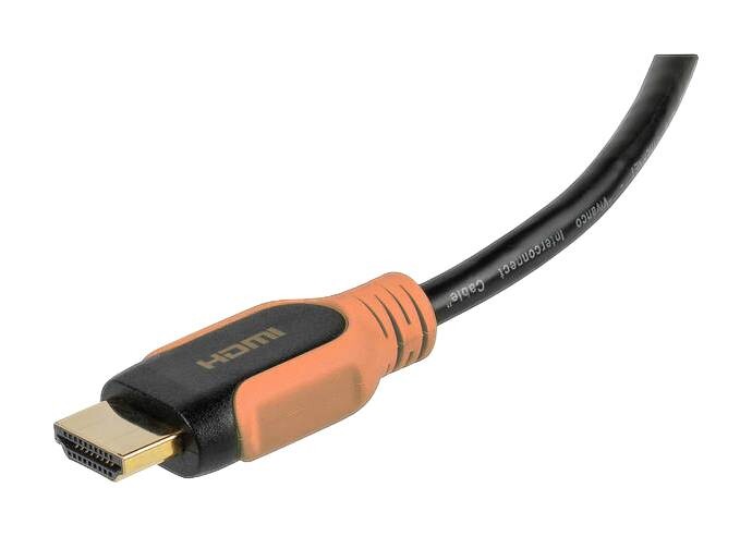 Vivanco HDMI-Kabel schwarz orange