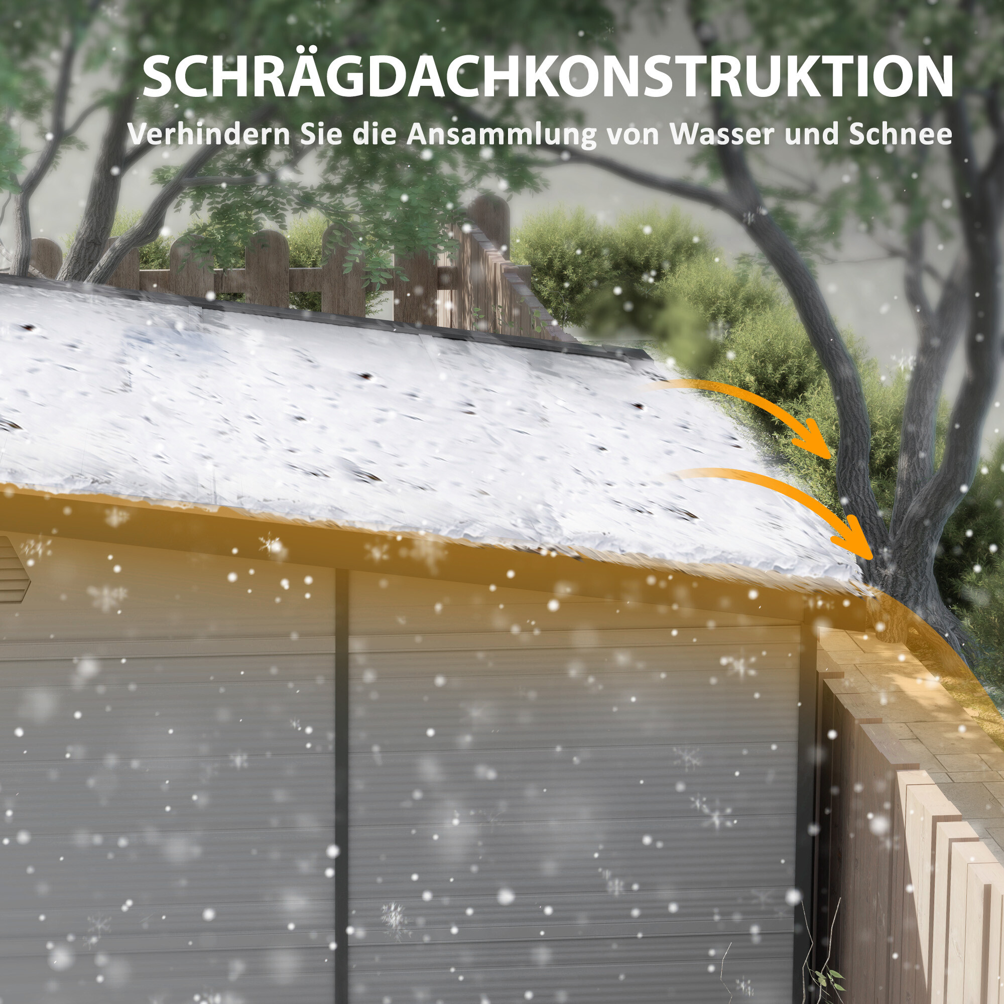 Outsunny Gerätehaus hellgrau B/H/L: ca. 191x215x190 cm