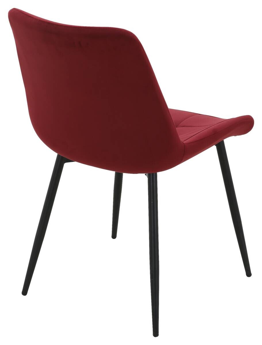 Stuhl KIRA bordeaux Samtoptik B/H/T: ca. 59,5x82,5x49 cm
