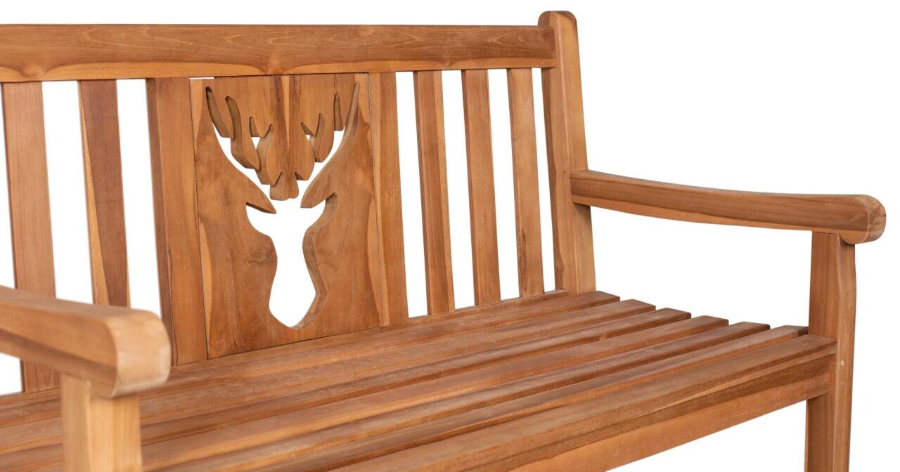 deVries Gartenbank Woodie natur Teakholz B/H/T: ca. 120x89x60 cm