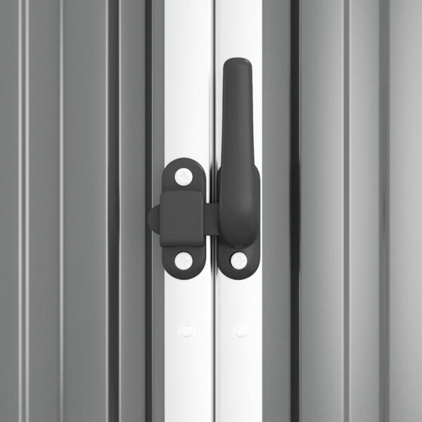 vidaXL Geräteschuppen grau B/H/T: ca. 161x161x89 cm