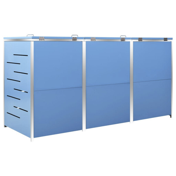 vidaXL Mülltonnenbox blau B/H/T: ca. 207x112,5x77,5 cm